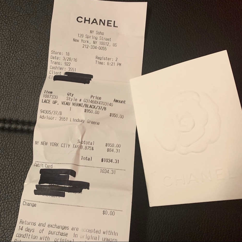 CHANEL Black Patent Leather Lace-Up Block Heel Boots - Picture 9 of 9